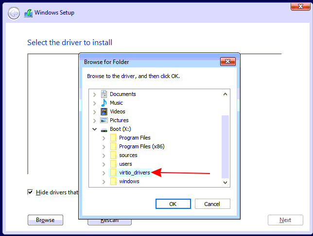 Windows installation wizard